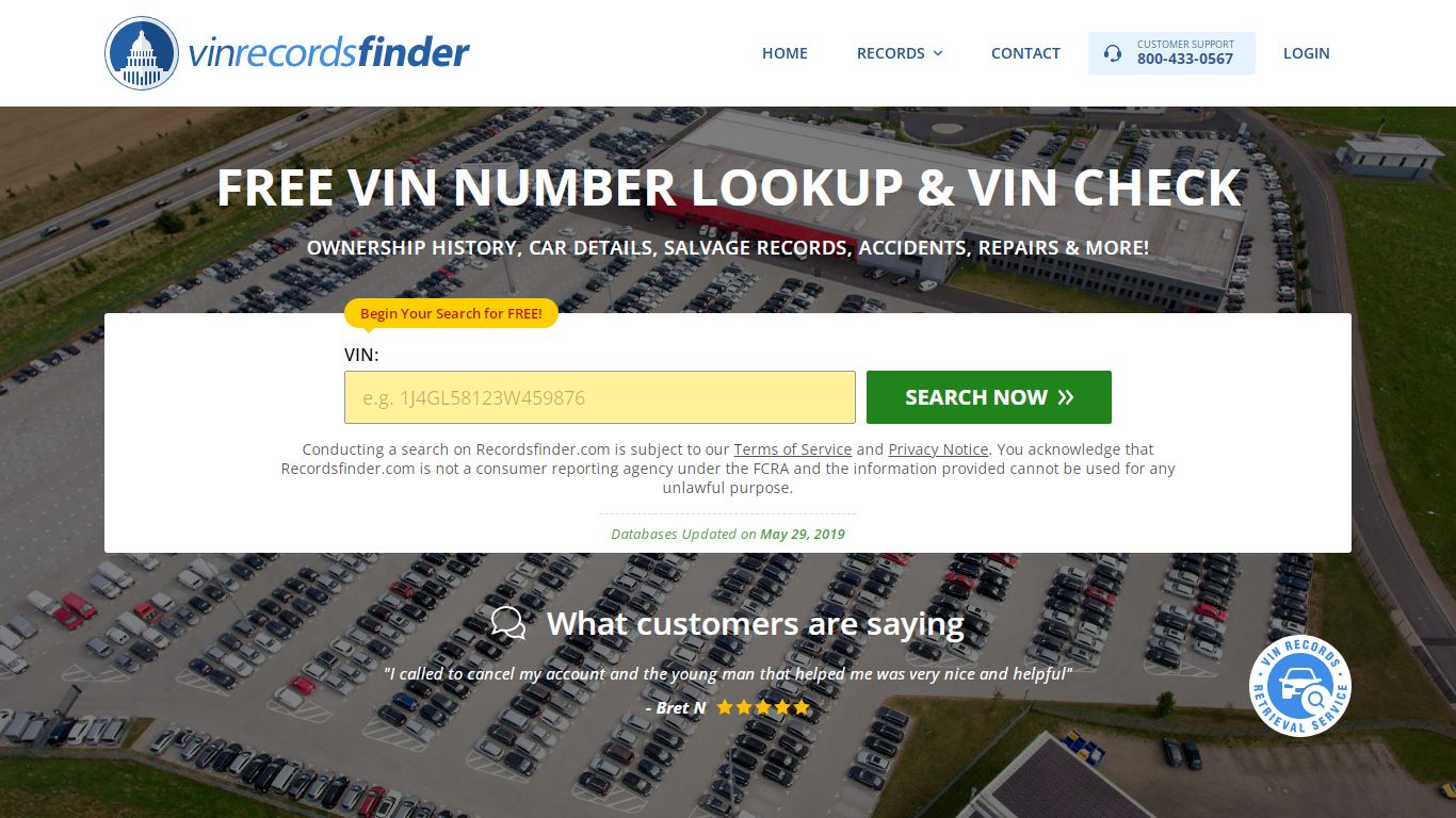 VIN Check - Recordsfinder.com